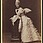 M. L. Winter: Marie Terezie Thurn-Taxis v kostýmu ,Brieftaube`, maškarní ples u hraběte Waldsteina, kabinetka, 1877